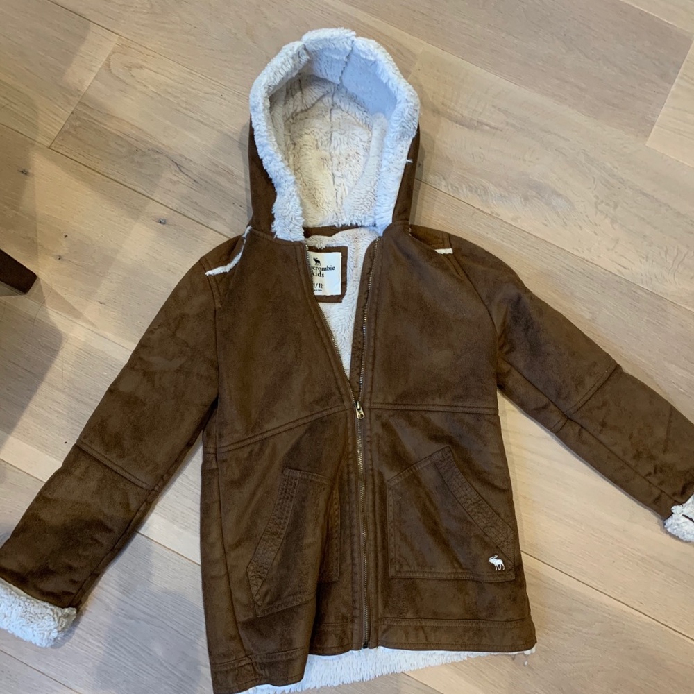 Suede plush jacket by Abercrombie